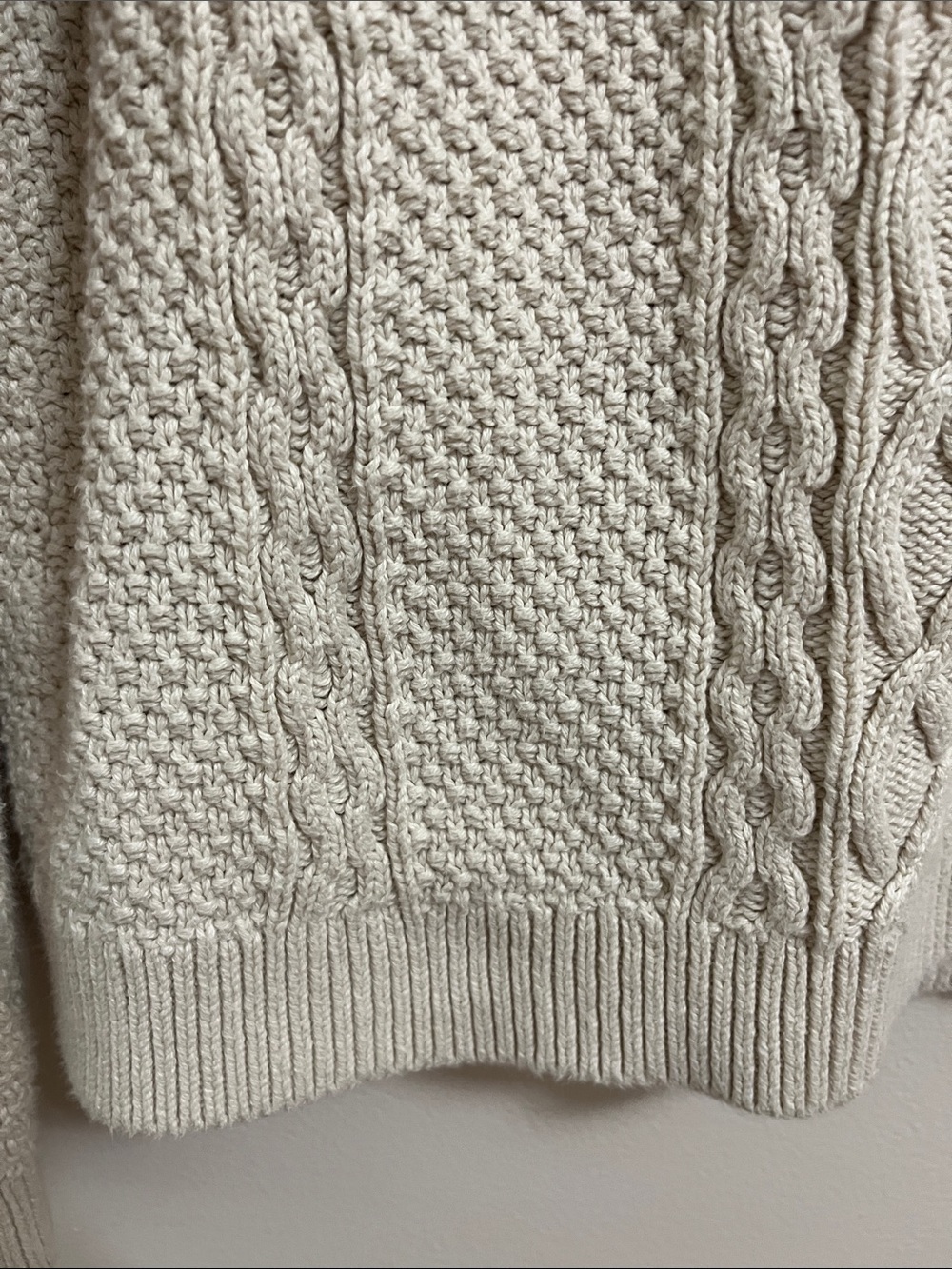J. Crew Women’s Cable Knit Crewneck Sweater 100% Cotton Chunky Casual Cozy - Picture 6 of 12